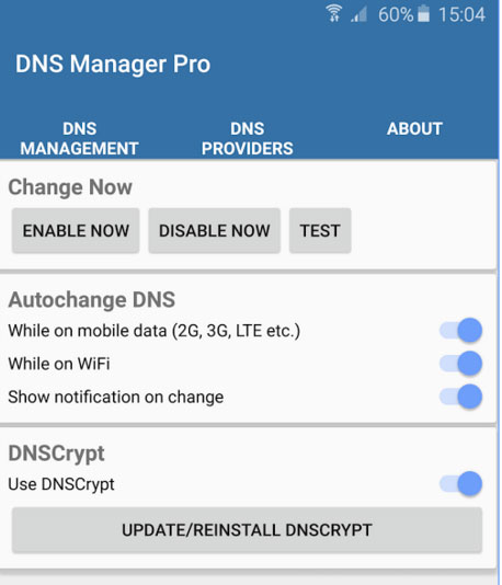 dns-dnscrypt-manager